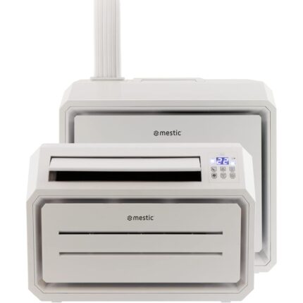 Climatiseur split blanc Mestic SPA‑3000 3 050 BTU pour caravane